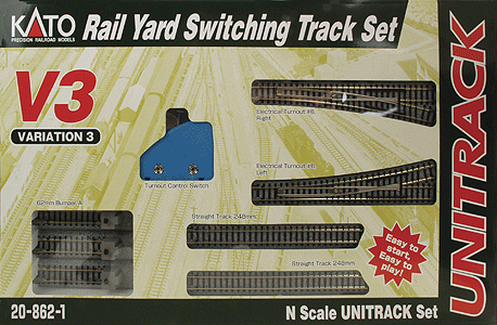Kato Unitrack V3 20 862 Rail Yard Switching Track Set