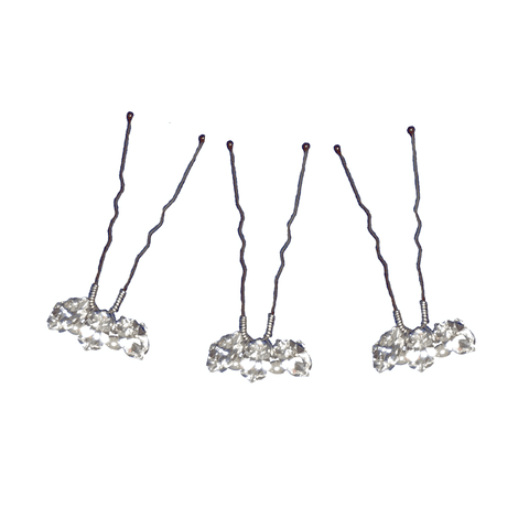 Art Deco diamante bridal hair pins