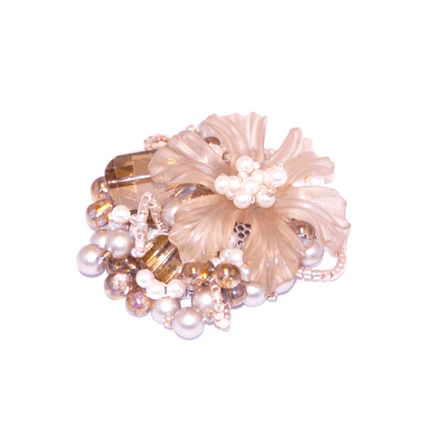 Betty bespoke handmade floral brooch