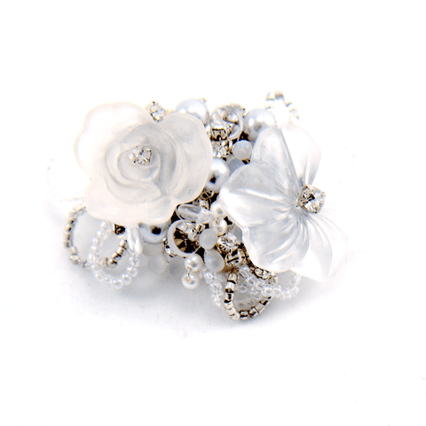 Brooke handmade bespoke bridal brooch
