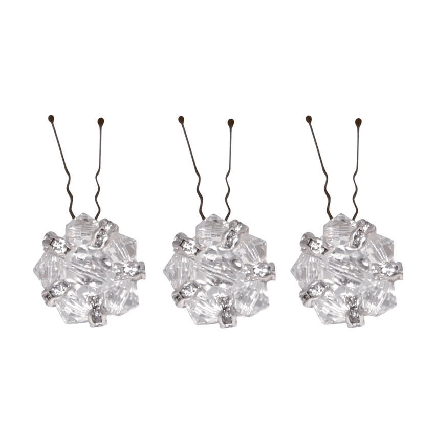 Celestial crystal and diamante bridal hair pins