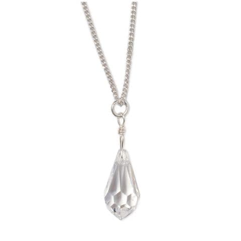 Crystal drop bridal pendant