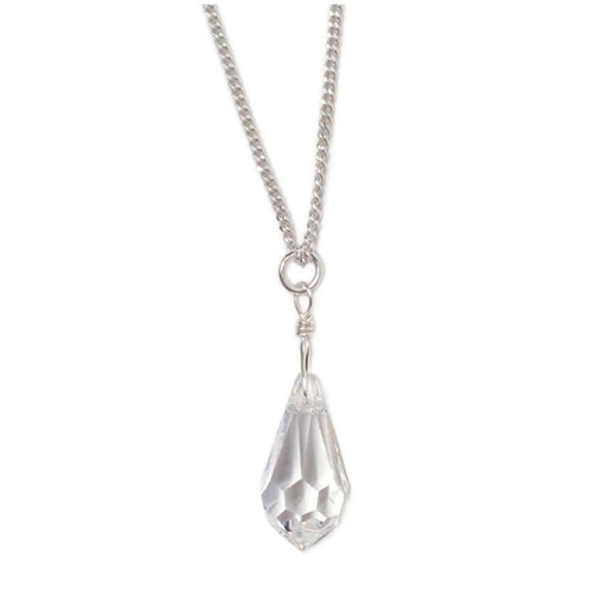 Crystal drop bridal pendant