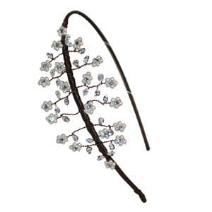 Elaine vintage inspired pearl and diamante vine styled tiara