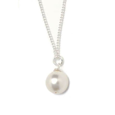 Helena single pearl drop bridal pendant