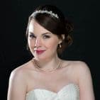 Holly vintage inspired diamante and freshwater pearl bridal headband