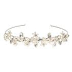 Holly vintage inspired diamante and freshwater pearl bridal headband