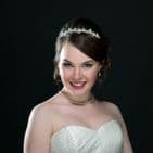 Holly vintage inspired diamante and freshwater pearl bridal headband