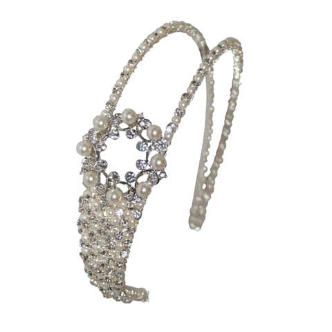 Kelda III vintage inspired bridal double headband