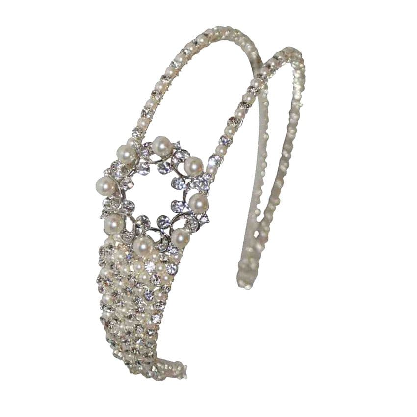 Kelda III vintage inspired bridal double headband