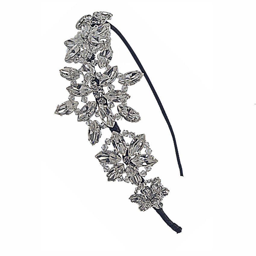 Kim vintage inspired diamante side tiara