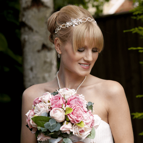 Martha floral bridal hair vine