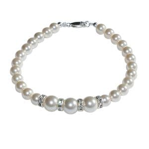 Penny pearl bridal bracelet