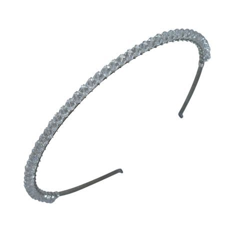 Single 6mm crystal bridal headband