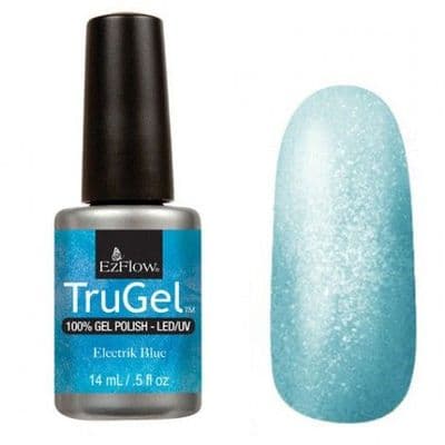 EzFlow Trugel Led/UV Gel Polish - Electrik Blue - 0.5oz/14ml
