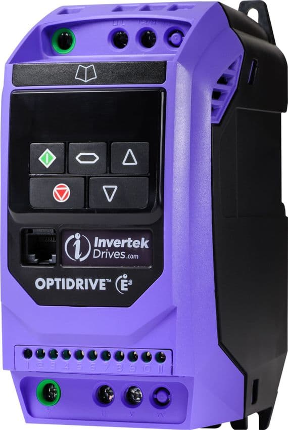 Invertek Optidrive E2 0.37kw 1 Phase I/P 3 Phase O/P ODE-2-12037-1KB12 Inverter