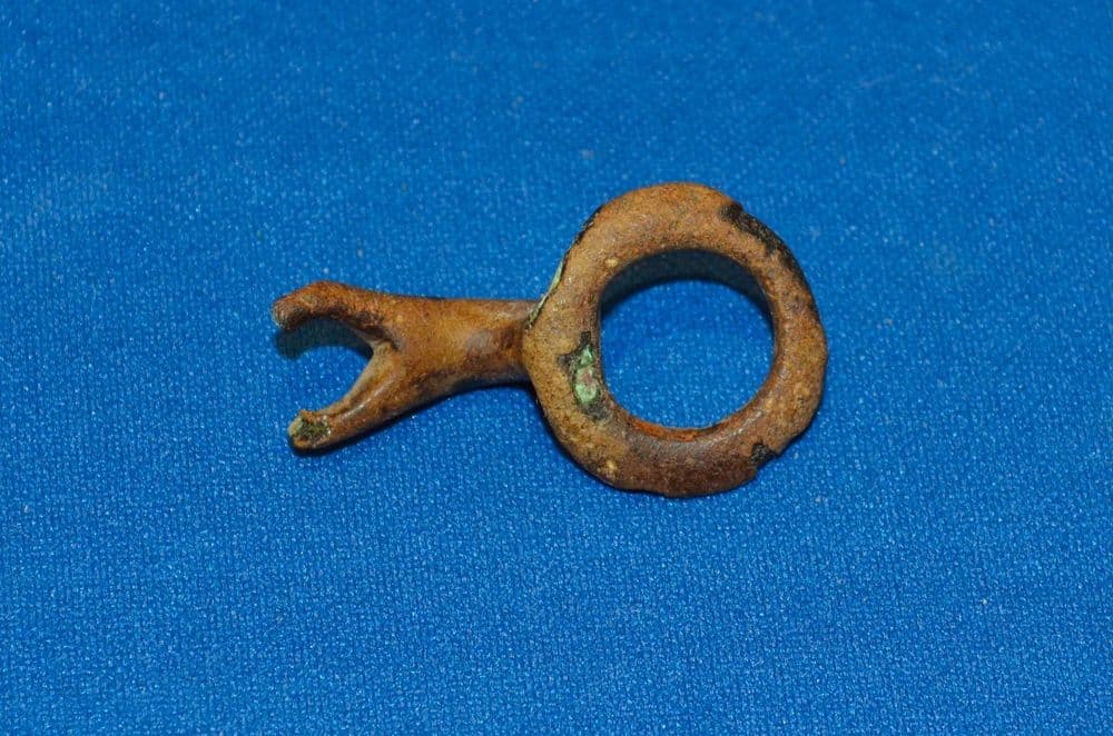 A Celtic bronze toggle cloak fastener British SOLD