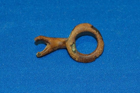 A Celtic bronze toggle cloak fastener, British. SOLD