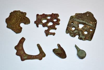 A cheap lot of 6 x  Viking bronze artefacts, found Norfolk. SOLD