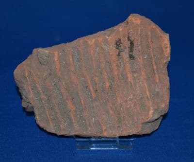 A decent redware terracotta segment from a Roman Villa's Hypocaust (Heating) Flue, Found in Suffolk. SOLD