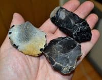 A good group of 3 x Early Lower Paleolithic flint core / flake tools, Pakefield, Suffolk. SOLD