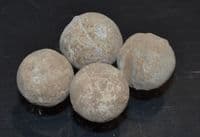 A good group of  4 x lead musket balls , English Civil War, Battle of Worcester, 1651 (K34) SOL