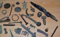 A good group of 50 x Metal Finds,  Roman to 18th Century, River Thames area, London. (1) SOLD