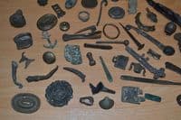 A good group of 50 x Metal Finds,  Roman to 18th Century, River Thames area, London. (1) SOLD
