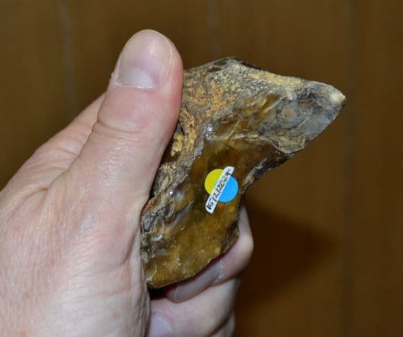 A good Lower Palaeolithic pointed flint hand axe, River Stour, Harkstead, Suffolk. SOLD