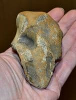A good Lower Palaeolithic Unifacial flint hand axe, Harkstead, Suffolk. SOLD