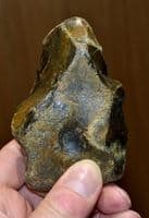 A good Lower Palaeolithic Unifacial flint hand axe, Harkstead, Suffolk. SOLD
