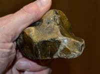 A good Lower Palaeolithic Unifacial flint hand axe, Harkstead, Suffolk. SOLD