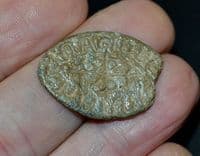A good Medieval lead Vesica seal, Buckinghamshire.