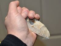 A good Mesolithic Portland Chert flaked hand pick, Portland Bill, Dorset (N13) SOLD