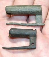 A good pair of Medieval bronze Barrel padlocks, North Yorkshire SOLD