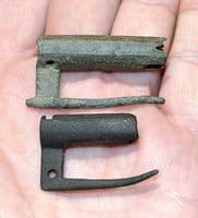 A good pair of Medieval bronze Barrel padlocks, North Yorkshire SOLD