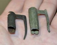 A good pair of Medieval bronze Barrel padlocks, North Yorkshire SOLD