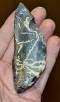 A good Paleolithic unifacial flint backed blade / saw tool, Norfolk. SOLD