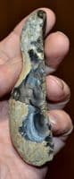 A good Paleolithic unifacial flint backed blade / saw tool, Norfolk. SOLD