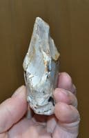 A good pointed Mid-Paleolithic flint pointed hand axe, Northrepps, Norfolk.