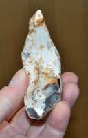A good pointed Mid-Paleolithic flint pointed hand axe, Northrepps, Norfolk.