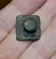 A good Romano-British Square bronze strap or harness mount, Norfolk. SOLD