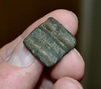 A good Romano-British Square bronze strap or harness mount, Norfolk. SOLD