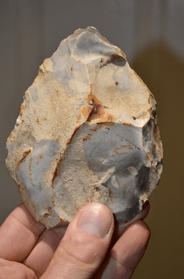 A good sized and attractive Upper Paleolithic flint 