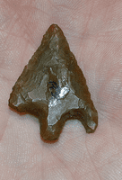 A good sized and excellent Early Bronze age Barbed & Tanged flint arrowhead from Wessex (AH13). SOLD
