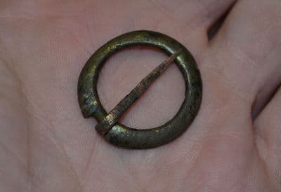 A good sized and pleasant Medieval Annular Brooch complete with pin. SOLD