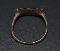 A good sized post-Medieval Ladies bronze finger ring with large oval bezel, Yorkshire. SOLD
