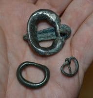 A great value group of 3 x Anglo Saxon bronze Buckles found in North Yorkshire. SOLD