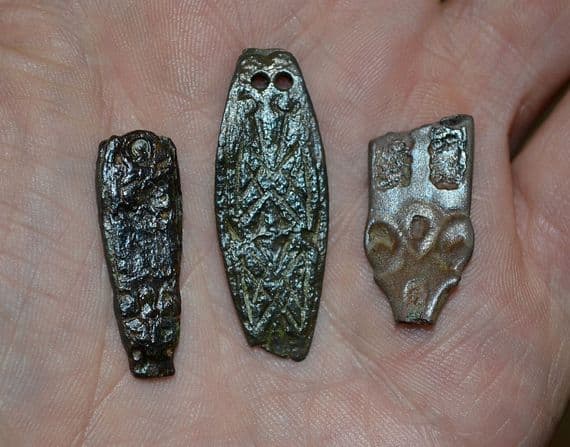 A great value group of 3 x Anglo Saxon bronze 