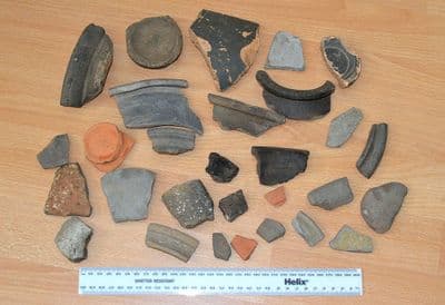 A great value study lot of 29 x assorted Ancient Pottery shards & Pot Rims SOLD